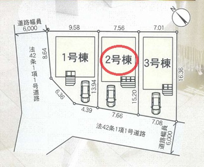 【区画図】 | クレイドルガーデン野洲市上屋第２ | 区画図