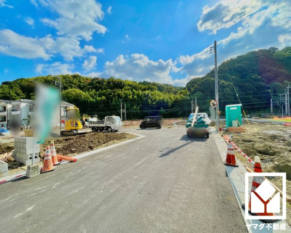 八幡市橋本尻江　第1　8号棟の前面道路含む現地写真|11月7日　現地写真更新