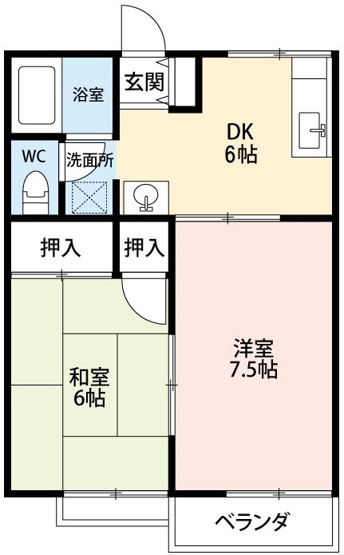 【間取り】 | グリーンハイツＢ