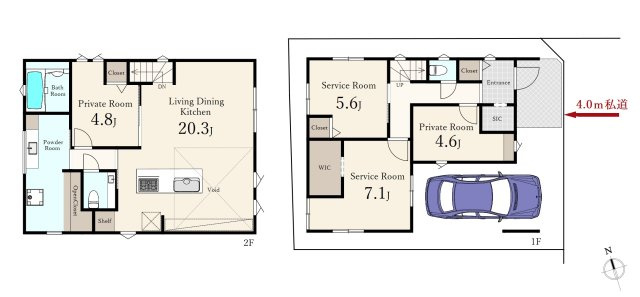 板橋区徳丸4丁目 限定1棟の区画図|前面道路は車の往来も少なくお子様にも安心の立地です
イオン板橋ショッピングセンターのある東武練馬駅最寄りです！