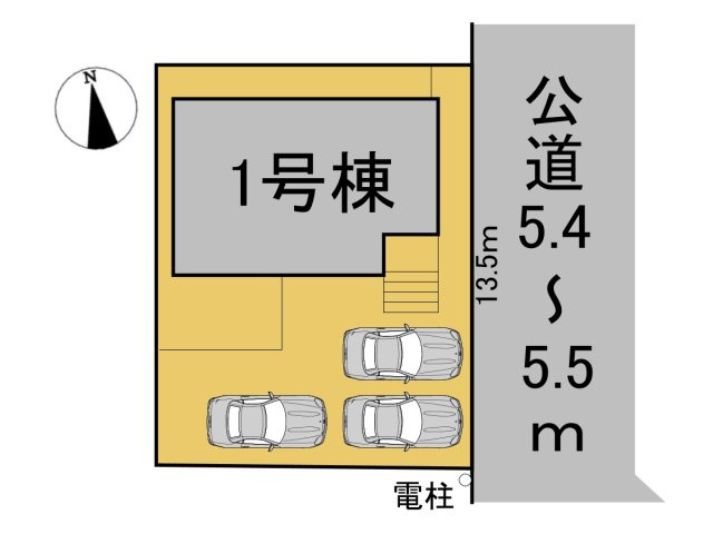 クワイエ　羽島市江吉良町第4　全1区画分譲の区画図|■区画図
■YAMADA電機の　ヤマダ不動産　株式会社リライフ　
いつでもお問合わせ下さい。