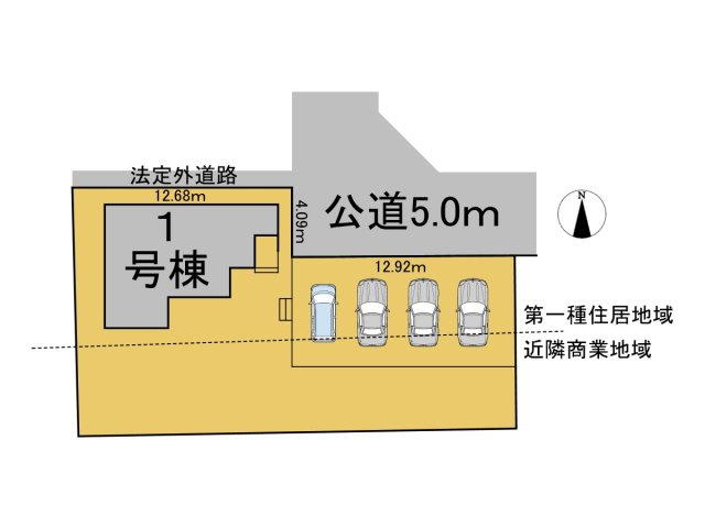リーブルガーデン　羽島市竹鼻町第１期　全１区画分譲の区画図|■区画図
■YAMADA電機の　ヤマダ不動産　株式会社リライフ　
いつでもお問合わせ下さい。