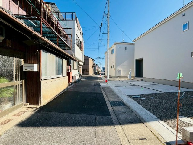 リーブルファイン　羽島市竹鼻町狐穴第２　全2区画分譲の前面道路含む現地写真|■前面道路　■ヤマダ不動産　株式会社リライフ　
■夢のマイホーム購入をフルサポートします！
