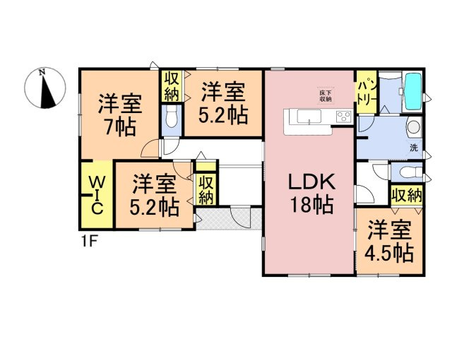 【商談中】リーブルガーデン　羽島市竹鼻町第2期　全3区画分譲の間取り|■2号棟　■ヤマダ不動産　株式会社リライフ　
■夢のマイホーム購入をフルサポートします！