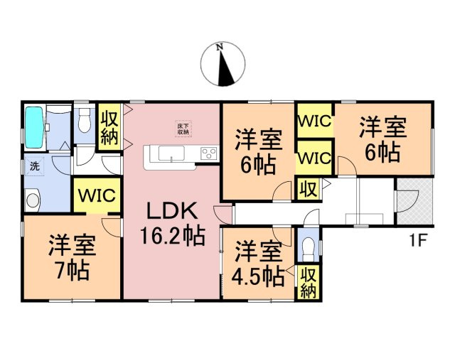 リーブルガーデン　羽島市竹鼻町第2期　全3区画分譲の間取り|■3号棟　■ヤマダ不動産　株式会社リライフ　
■夢のマイホーム購入をフルサポートします！