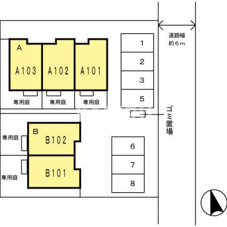 グランパルク　Ａの区画図