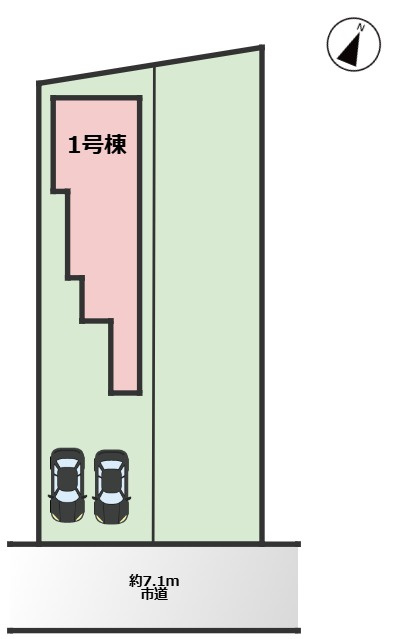 西区上堀越町｜名古屋市の戸建ならホームアップの区画図