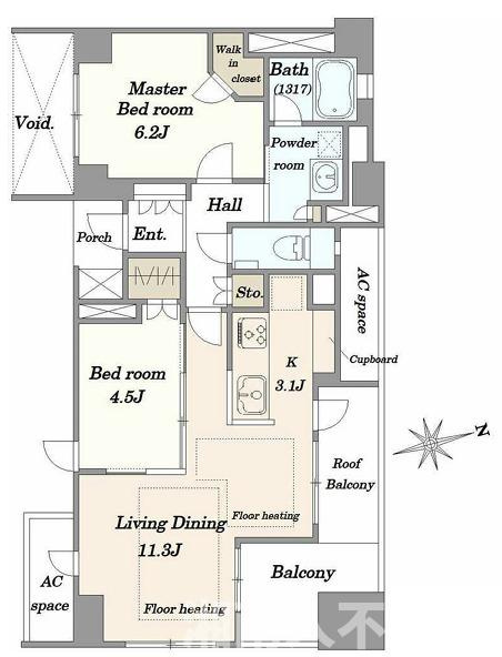 プラウド湘南藤沢の間取り