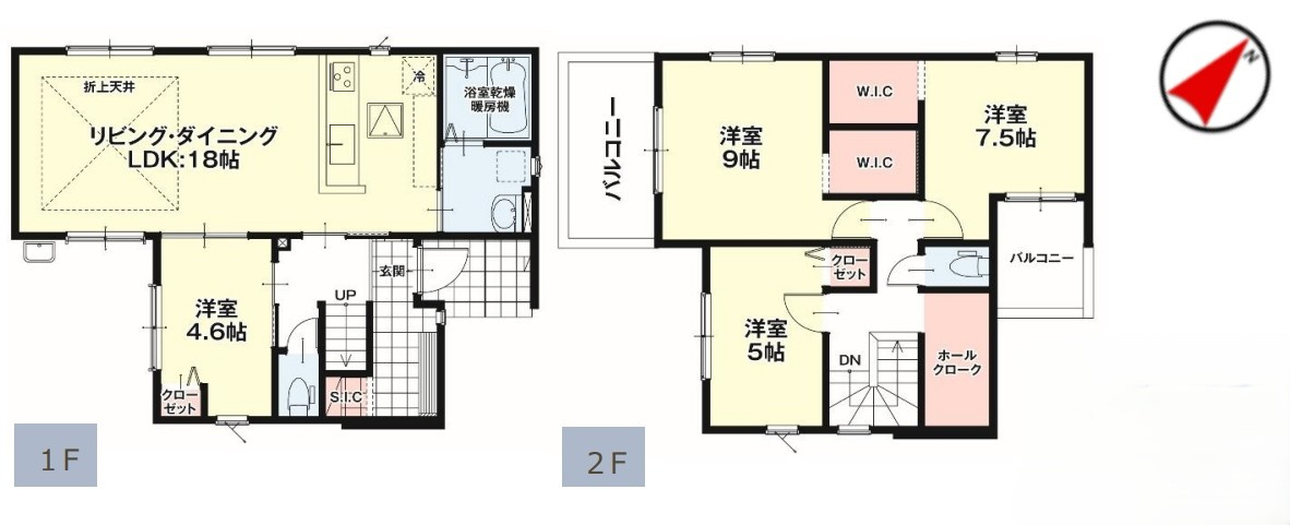 小倉北区青葉1期の間取り