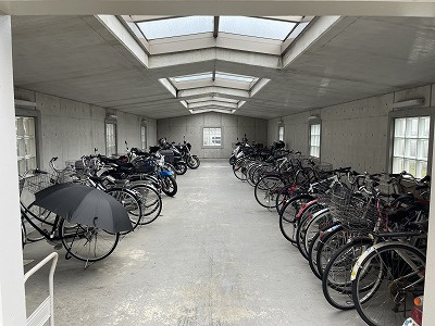 シンセアーマンション・菊陽の杜のその他共用部分|大切な自転車を守る屋根付きの駐輪場