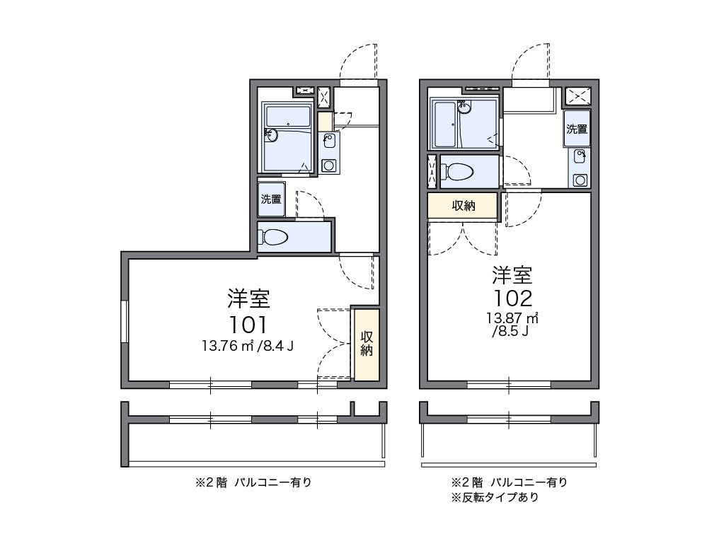 レオパレスFIELDM’Sの間取り|画像2