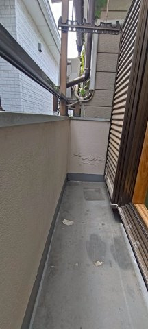 高槻市南芥川町住宅のバルコニー