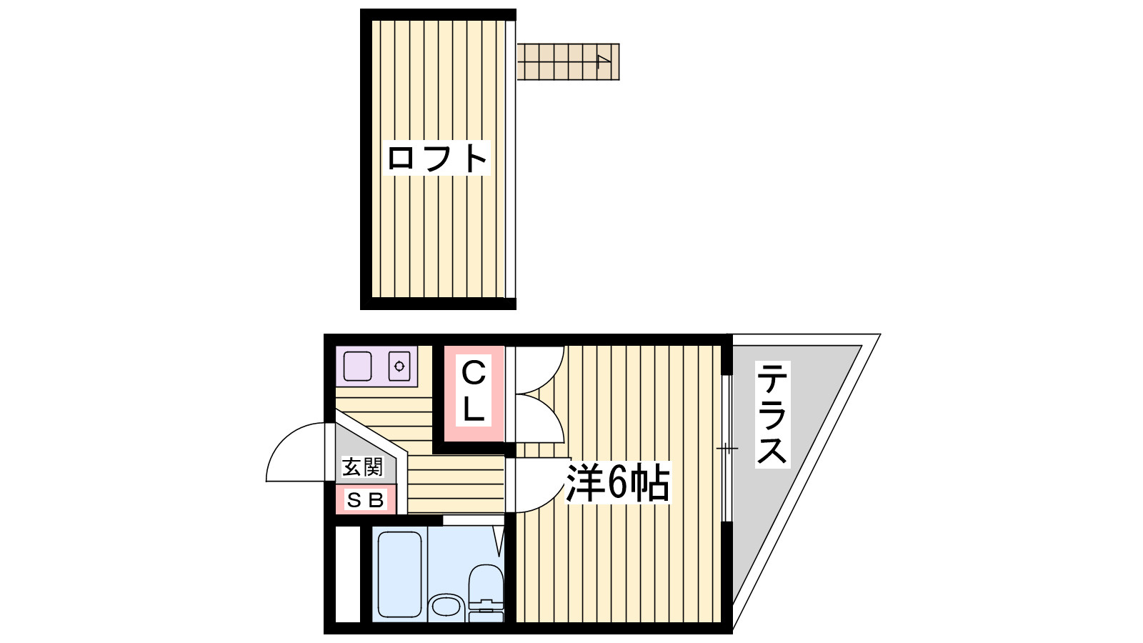 ビギン鳥羽の間取り