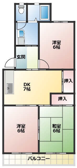 野白ガーデンハイツの間取り