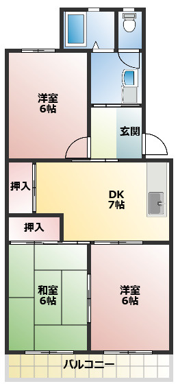 野白ガーデンハイツの間取り