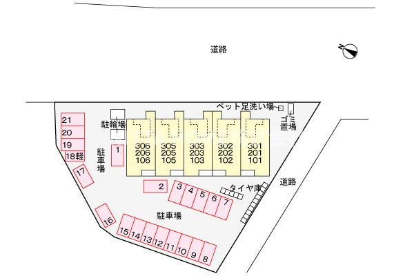 オアシスの区画図|平面図です＊