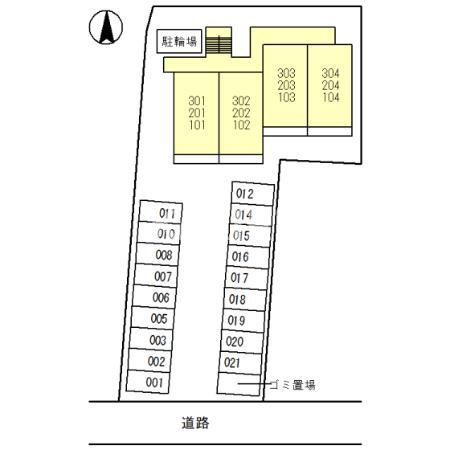 ボヌール鶴見の区画図