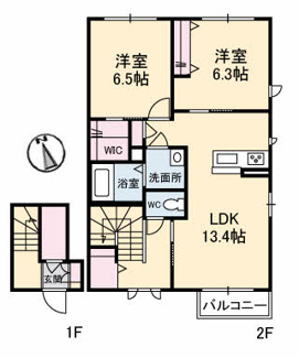 【間取り】 | ハイツ天神