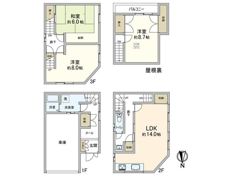 大庭町1丁目　中古一戸建ての間取り|間取り図はいかがですか？ご希望を叶える間取りですか？リビングの広さは？水回りの位置は？カウンターキッチン？など色々な情報が集約されています。弊社ではリフォームなどのご相談も承っております。