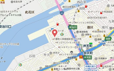 【地図】 | ファーストレジデンス大阪ベイサイド