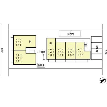 アルシュ　川の区画図