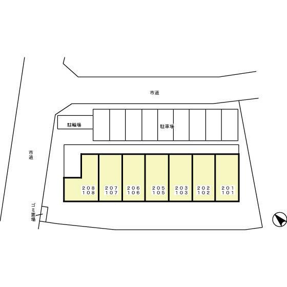 エミネンス上本郷の区画図