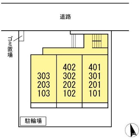グランドール高橋の区画図