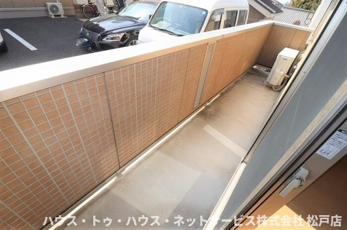 クレール　Ⅰ棟のバルコニー