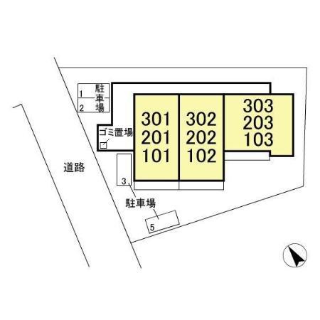 小泉コーポラスの区画図