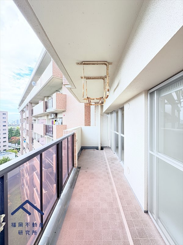 ふよう香椎浜ハイツのバルコニー