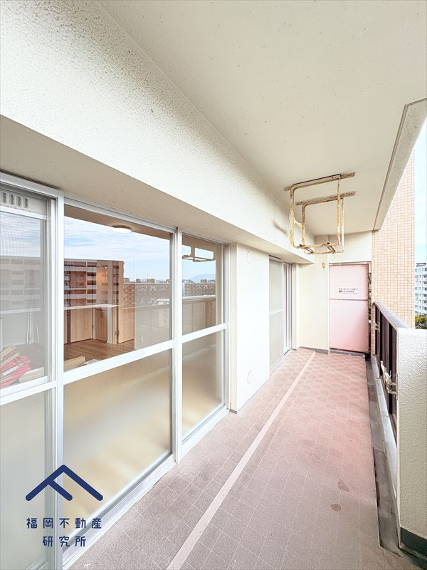 ふよう香椎浜ハイツのバルコニー