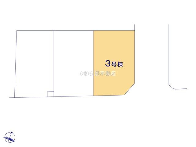 《仲介手数料無料》和光市白子３丁目8-12(3号棟)新築一戸建てLIGAREの区画図