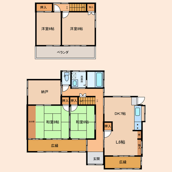 【間取り】 | 小山市大字粟宮　中古住宅