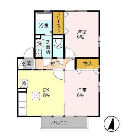 カハラ　Ｂの間取り