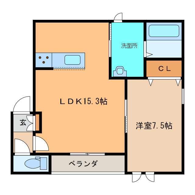 EAST　GARDENⅥ（イーストガーデン）の間取り
