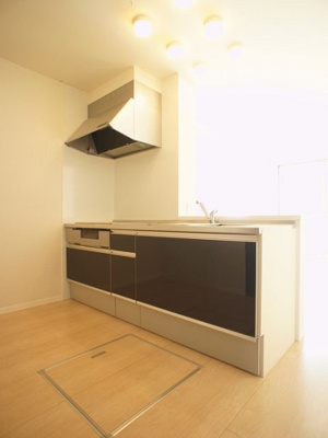 【キッチン】 | エルヴァージュB | 対面キッチンで利便性が良いです♪