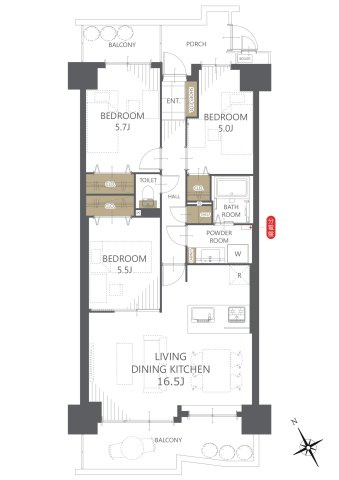 【間取り】プローラ津田沼 