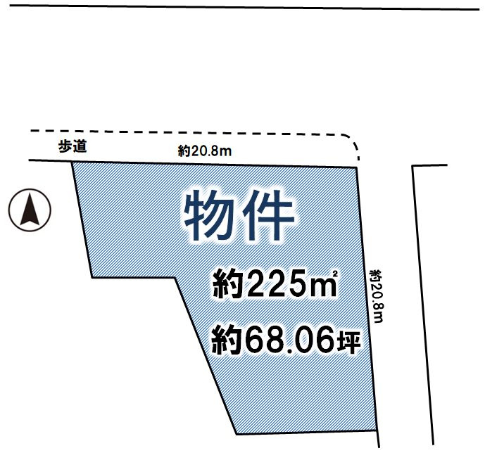 下野市小金井の区画図