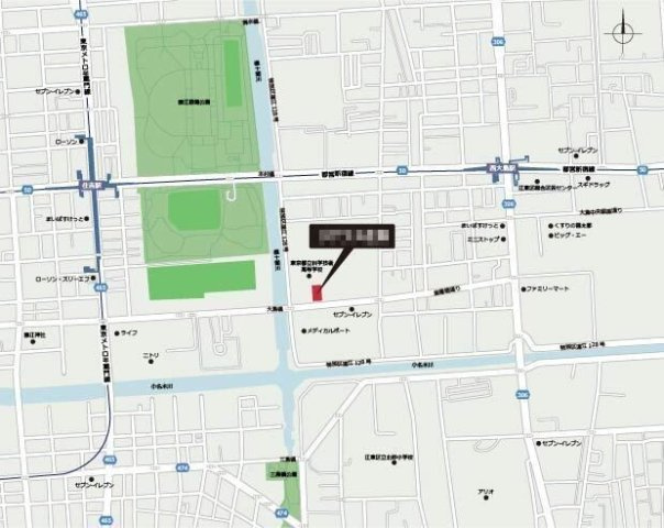 リテラス住吉 の地図