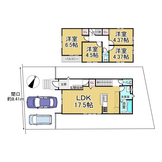 岩倉花園町8期１号地 新築戸建の間取り
