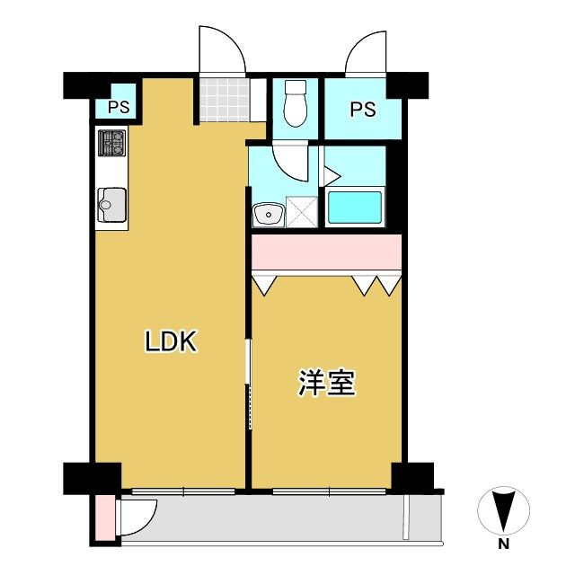 【価格改定】西京極ガーデンハイツの間取り|最寄り駅まで徒歩約3分と、通勤通学に便利な立地です。