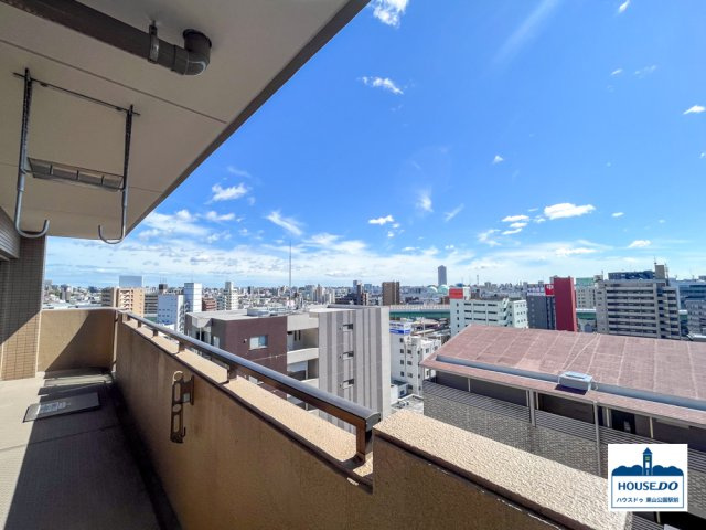 角部屋12階で日照良好！3路線利用可！ライオンズシティ鶴舞の展望|12階バルコニーから広がる気持ちの良い眺望です