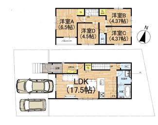 【間取り】 | 岩倉花園町　新築戸建【2026年3月完成】