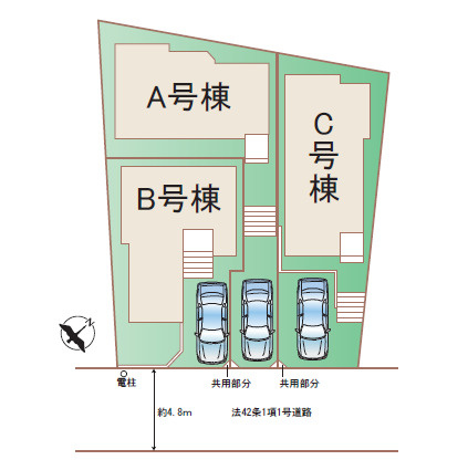 和光市白子3丁目　省エネ×耐震　大型住宅　全3棟の画像