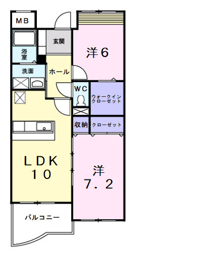 エストレーノｋｏｅｉの間取り