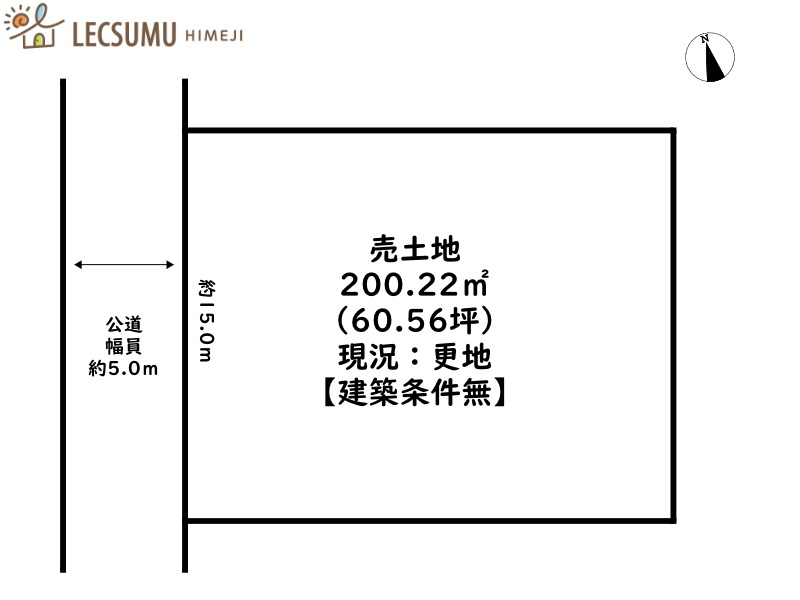 赤穂市上仮屋南／売土地の土地図