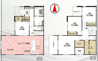 【間取り】 | 習志野市屋敷三丁目　新築分譲住宅１号棟 | 習志野市屋敷３丁目　１号棟　４LDK