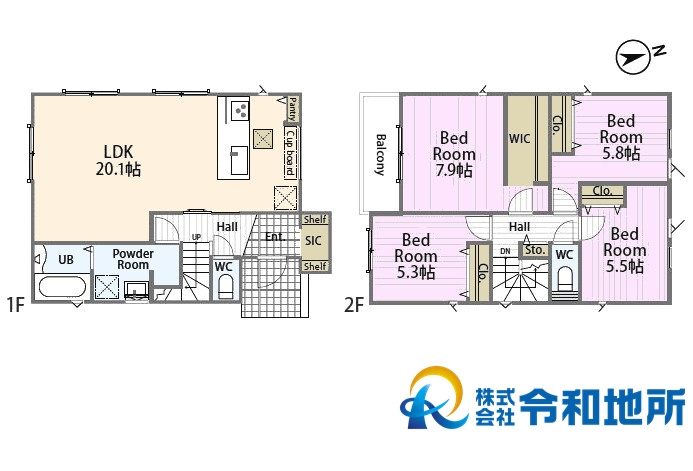 新築戸建　茅ヶ崎市中海岸4丁目の間取り