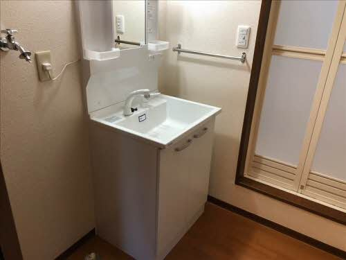 フラワーガーデン B棟の洗面所