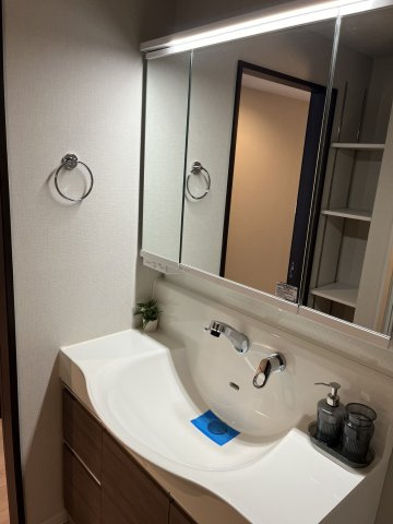 ライオンズマンション舞子の独立洗面台|独立洗面台、小物を置くことができて便利です